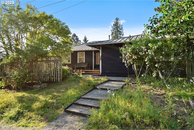 2941 SW Moss St, Portland, OR 97219 - view of front of property featuring a standing seam roof and metal roof