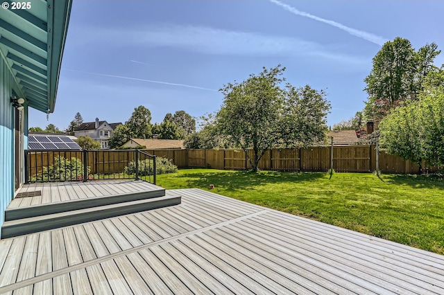 13230 SW Hill Ct, Portland, OR 97223 - deck featuring a fenced backyard and a yard