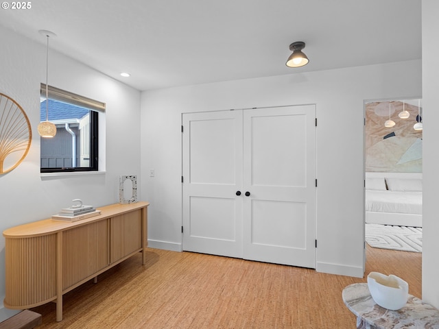 4566 NE Cesar E Chavez Blvd, Portland, OR 97211 - home office with baseboards and light wood-style floors