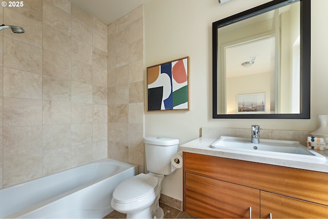 1660 NW Riverscape Dr, Portland, OR 97209 - bathroom with vanity, shower / washtub combination, and tile patterned floors