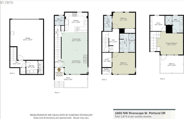 1660 NW Riverscape Dr, Portland, OR 97209 - view of home floor plan