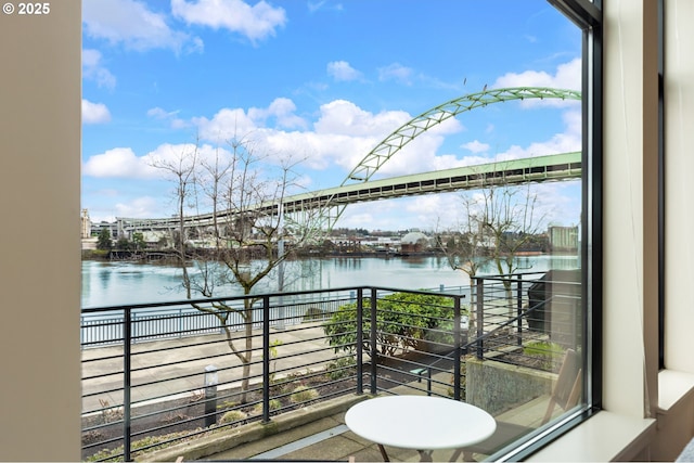 1660 NW Riverscape Dr, Portland, OR 97209 - balcony featuring a water view