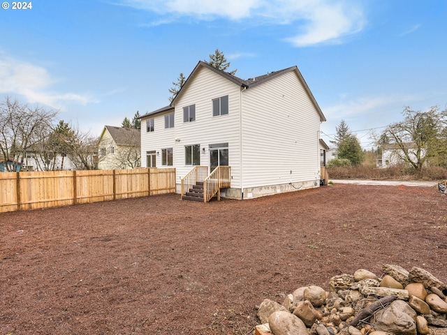 view of rear view of property