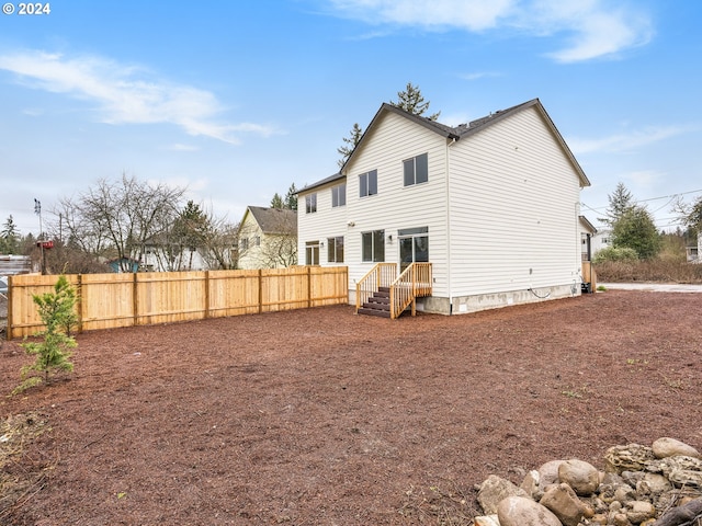 view of rear view of property