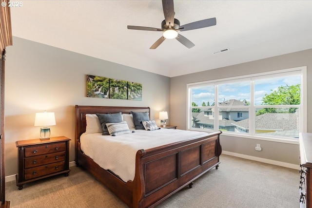 16706 NW Waterford Way, Portland, OR 97229 - bedroom featuring light colored carpet, baseboards, and a ceiling fan