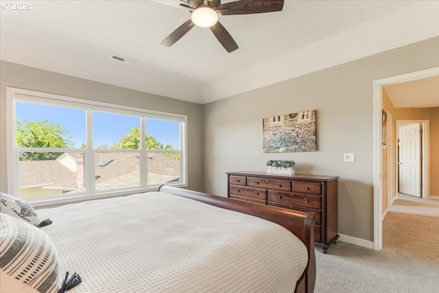 16706 NW Waterford Way, Portland, OR 97229 - bedroom featuring light carpet, baseboards, and ceiling fan