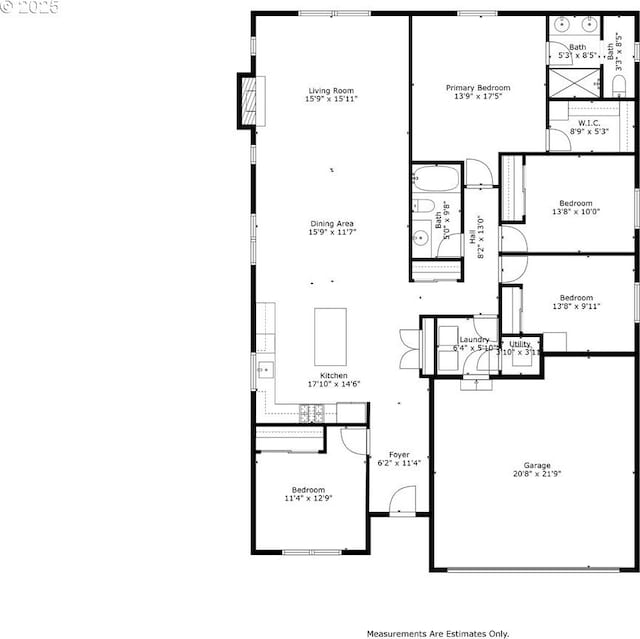 456 Cornwell St, Woodburn, OR 97071 - view of floor plan / room layout