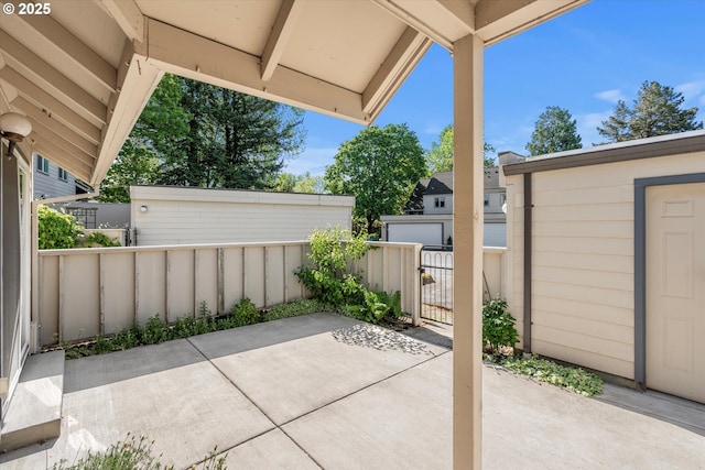 110 NE Village Squire Ave Unit 12, Gresham, OR 97030 - view of patio / terrace featuring fence and a gate