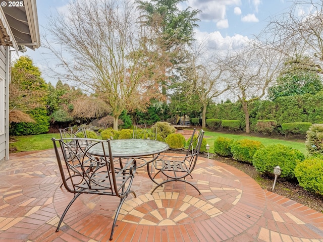 view of patio / terrace with outdoor dining area