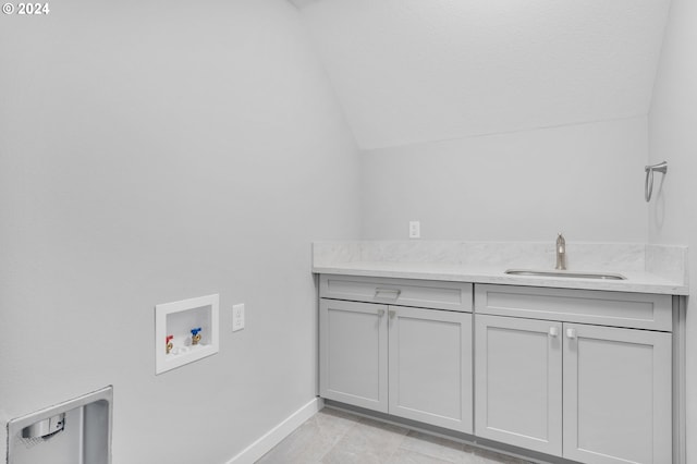 5826 SW Grayson Ter, Beaverton, OR 97078 - laundry area with cabinet space, washer hookup, and baseboards