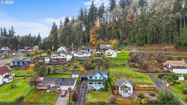 aerial perspective of suburban area