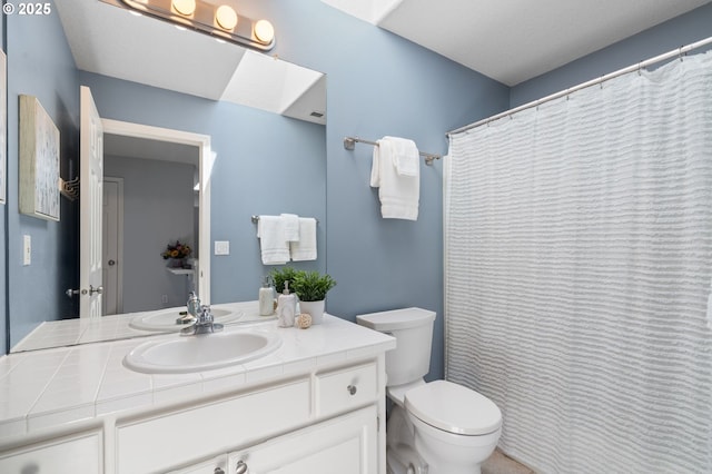 5346 NW Wickiup Way, Portland, OR 97229 - full bathroom with vanity and a shower with curtain