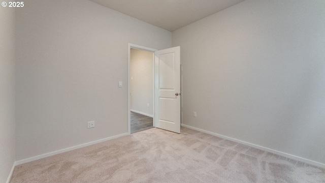 view of carpeted empty room