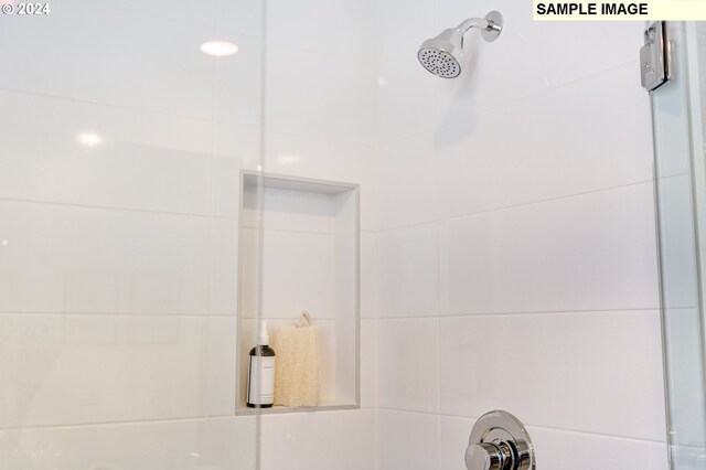 interior details with tiled shower