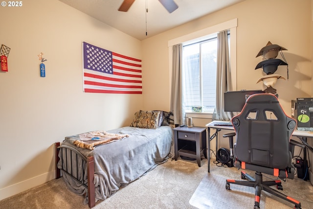 bedroom featuring carpet flooring