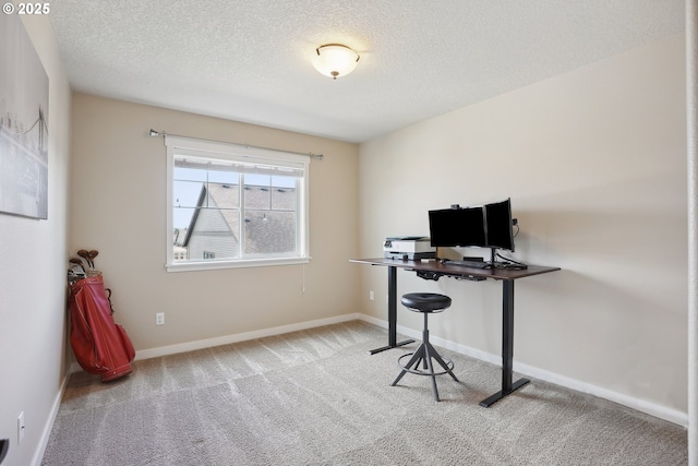 29176 SW Costa Cir E, Wilsonville, OR 97070 - carpeted office space with a textured ceiling and baseboards