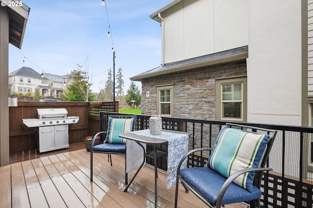 29176 SW Costa Cir E, Wilsonville, OR 97070 - wooden terrace featuring grilling area