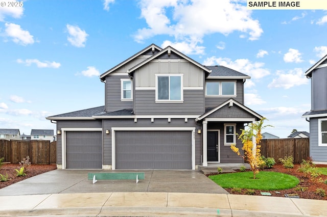 4304 NE 188th St Lot 331, Vancouver, WA 98686 - view of front of property featuring concrete driveway, board and batten siding, and an attached garage