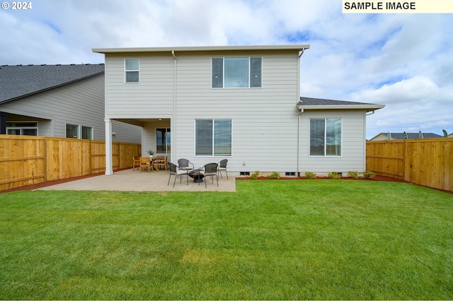 4304 NE 188th St Lot 331, Vancouver, WA 98686 - back of property with a fenced backyard and a patio