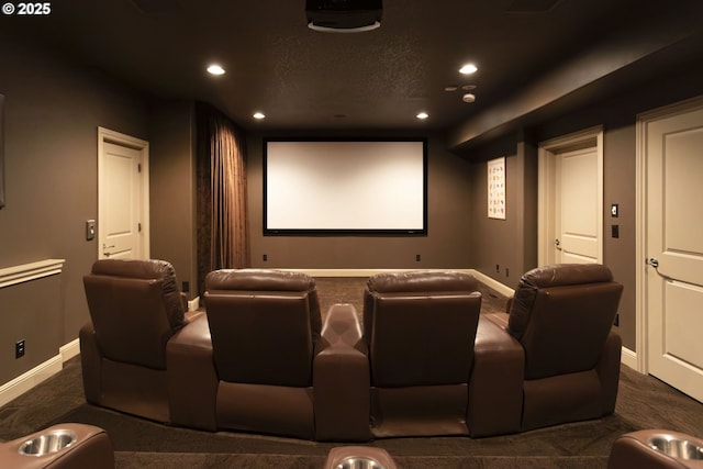 17677 Westview Dr, Lake Oswego, OR 97034 - home theater with baseboards and recessed lighting