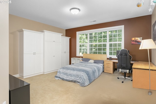 17677 Westview Dr, Lake Oswego, OR 97034 - bedroom with light carpet, a desk, and a closet