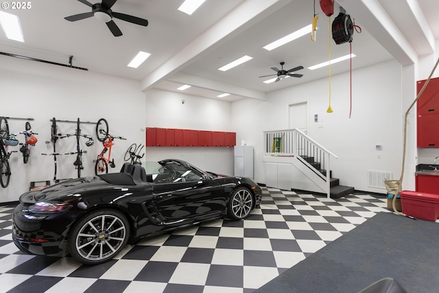 17677 Westview Dr, Lake Oswego, OR 97034 - garage with ceiling fan