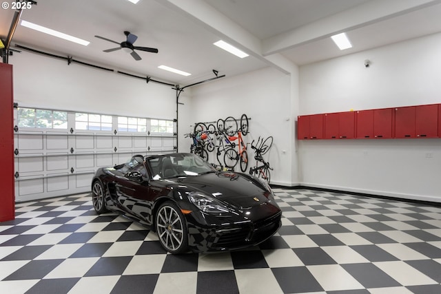 17677 Westview Dr, Lake Oswego, OR 97034 - garage featuring a ceiling fan