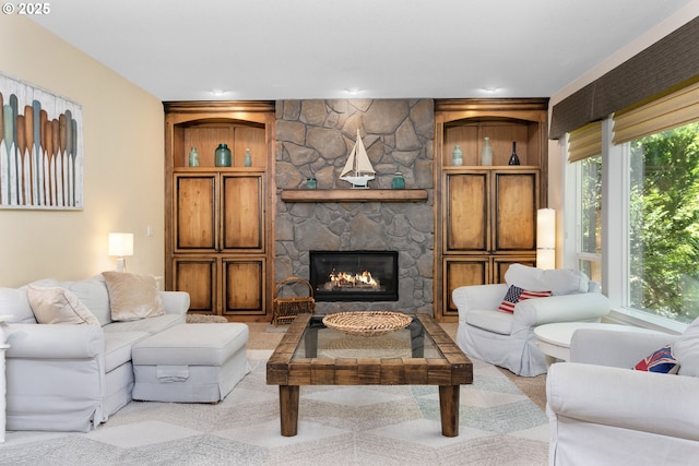 17677 Westview Dr, Lake Oswego, OR 97034 - living room with a stone fireplace