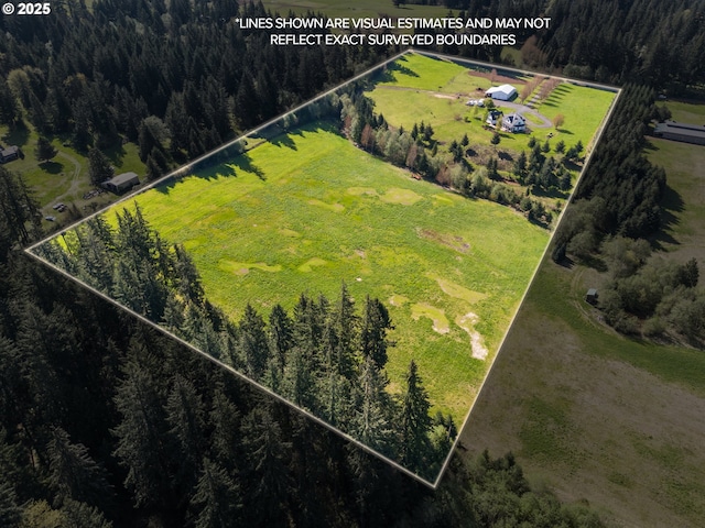 aerial view with a view of trees