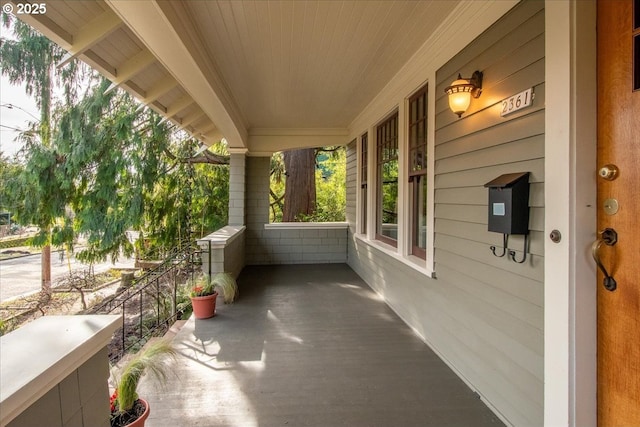 view of patio / terrace featuring a porch