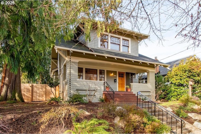 view of front of house featuring a porch