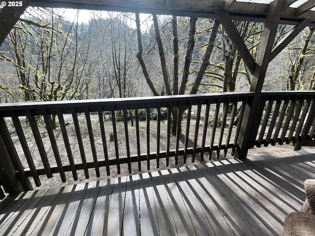 view of wooden terrace