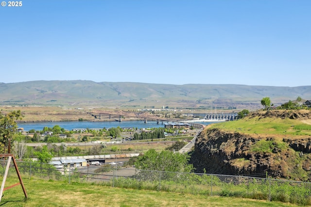 property view of mountains with a water view