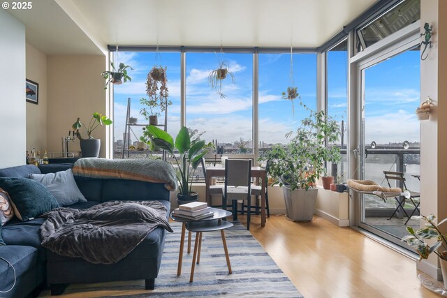 sunroom featuring a healthy amount of sunlight