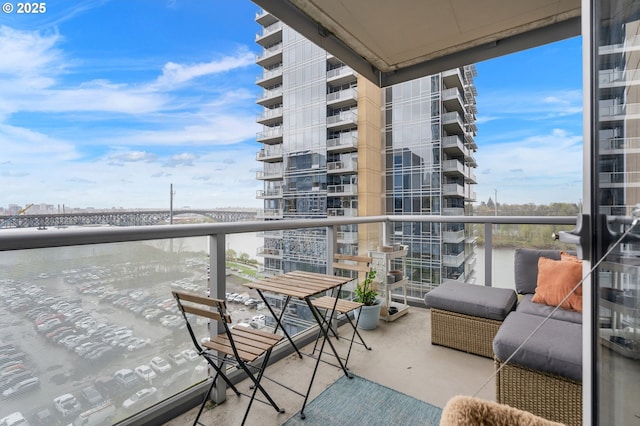 view of balcony