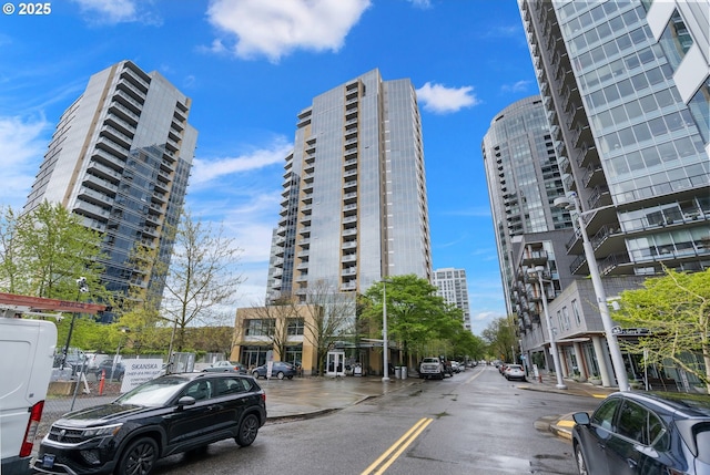 view of property with a view of city