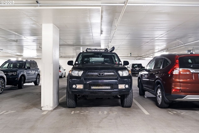 view of parking deck