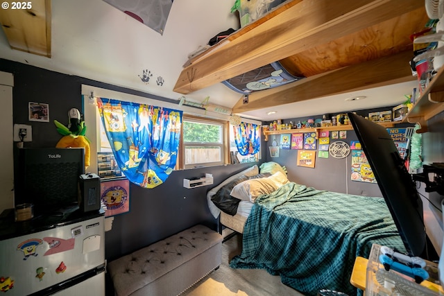 bedroom with wood finished floors