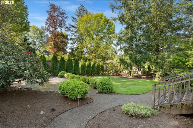 view of home's community featuring a lawn