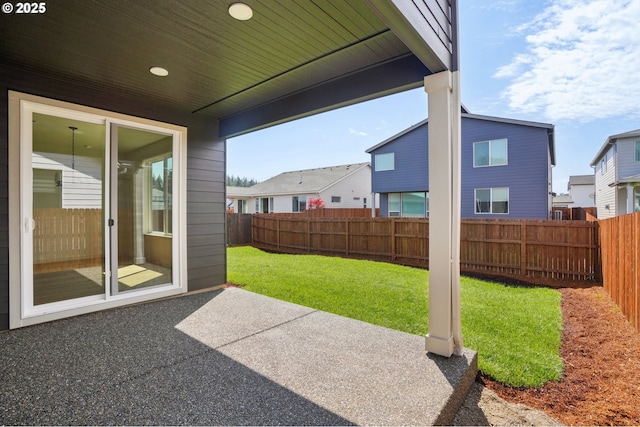17109 NE 82nd St, Vancouver, WA 98682 - view of patio featuring a fenced backyard and a residential view