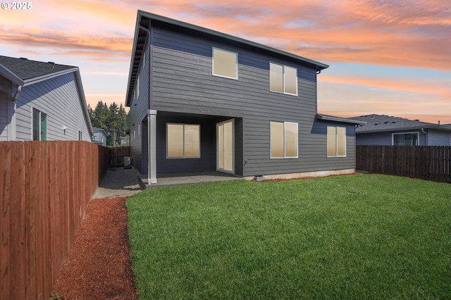 17109 NE 82nd St, Vancouver, WA 98682 - back of property with a yard, a patio, and a fenced backyard