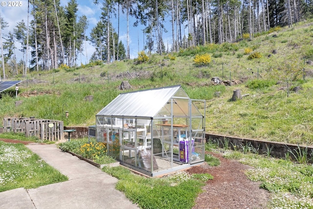 view of greenhouse