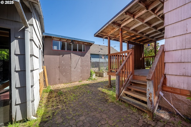 520 Elm Ave, Tillamook, OR 97141 - view of patio with a deck