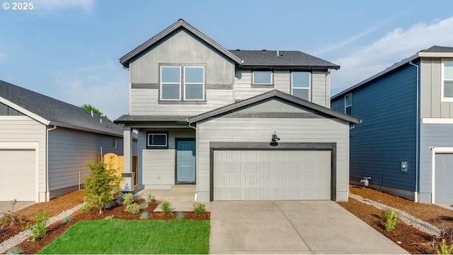 247 Stella St, Salem, OR 97301 - view of front of property with an attached garage and driveway