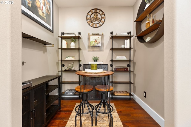22961 SE Filbert Rd, Eagle Creek, OR 97022 - dining area with dark wood-style floors and baseboards