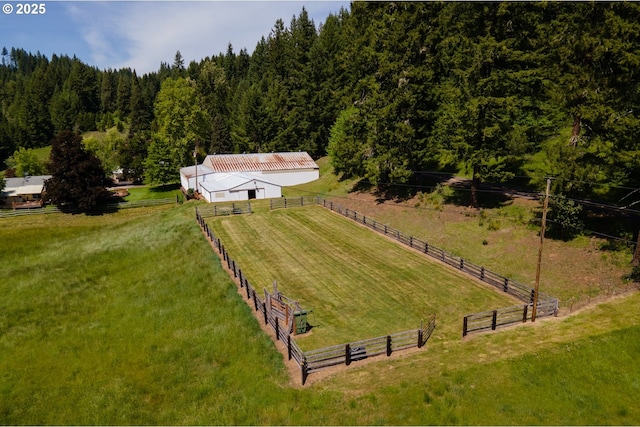 77690 Brock Rd, Oakridge, OR 97463 - view of rural area with a heavily wooded area and a pastoral area