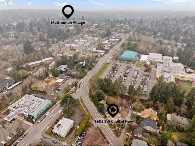 aerial overview of property's location