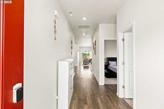 4781 Breitenbush Ave, Salem, OR 97301 - hall with dark wood-style flooring and baseboards