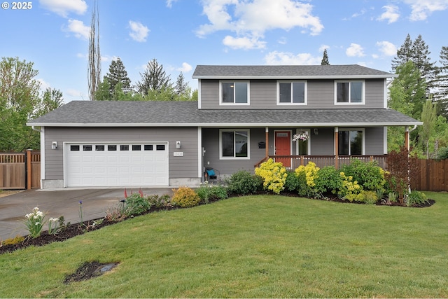 13420 SW 2nd St, Beaverton, OR 97005 - traditional home with a garage, driveway, and a porch