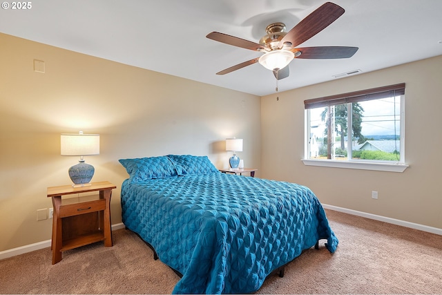 13420 SW 2nd St, Beaverton, OR 97005 - carpeted bedroom with baseboards and ceiling fan
